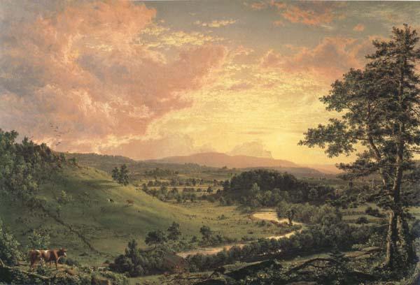 Frederic Edwin Church View near Stockridge oil painting image